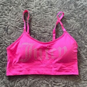 Juicy Couture Hot Pink Rhinestone Bralette